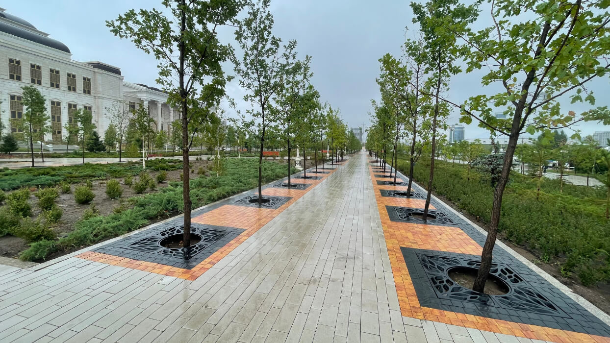 Приствольная решетка для дерева ZKING CRUST 1.2х1.2м Черная в Нижнекамске фото