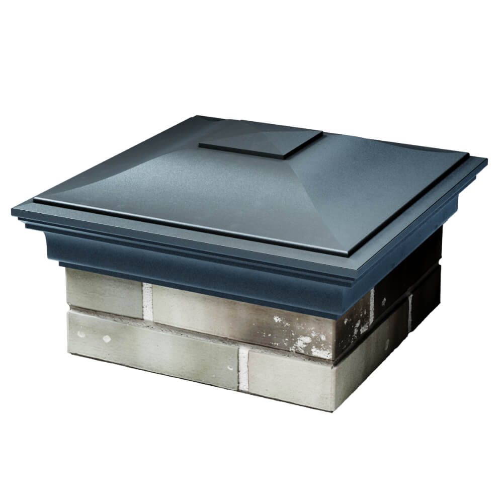 Колпак Zking Монблан Серый на столб 1.5х1.5 кирпича (385х385мм) в Нижнекамске фото