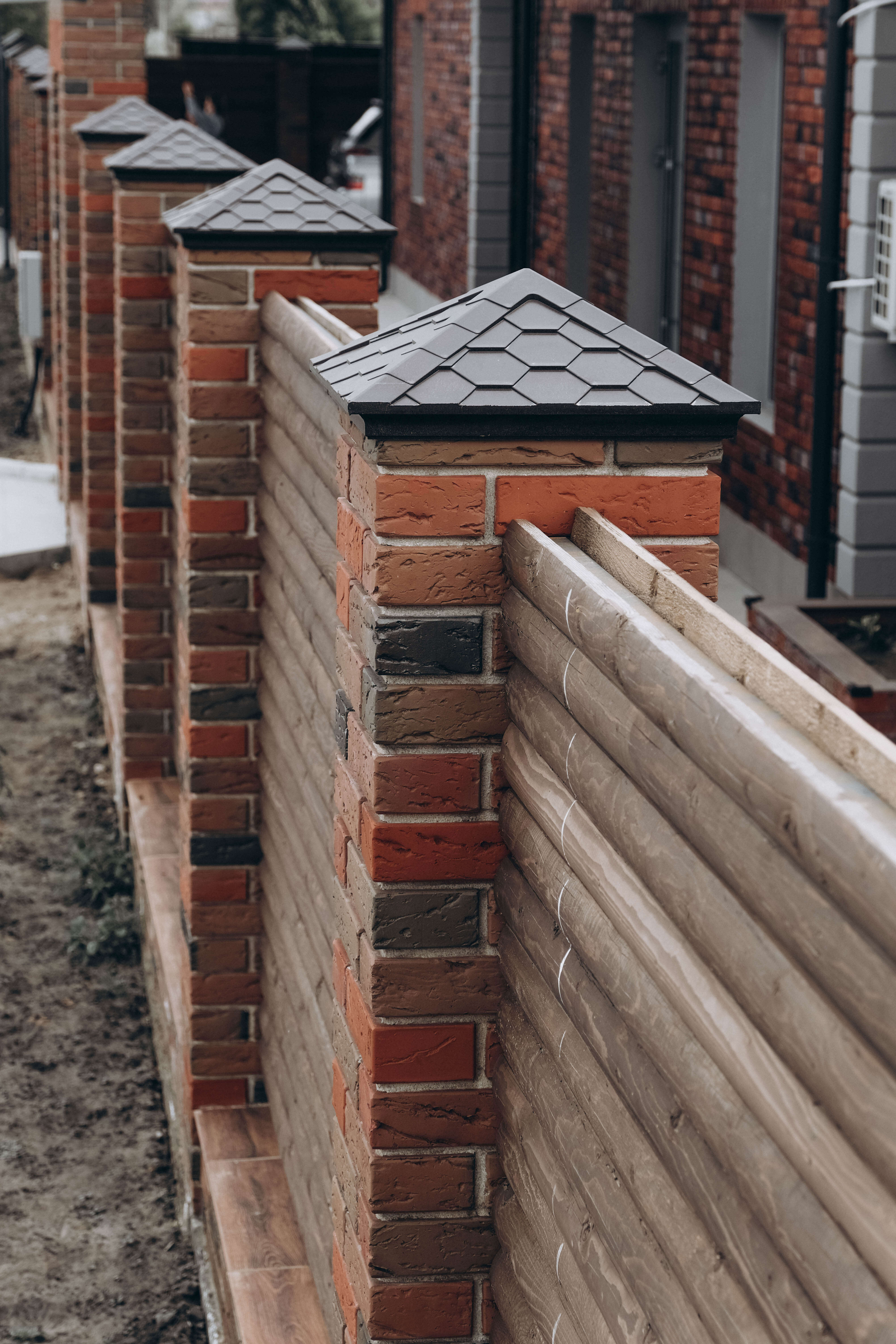 Колпак Zking Эверест Коричневый на столб 1.5х1.5 кирпича (390х390мм) в Нижнекамске фото