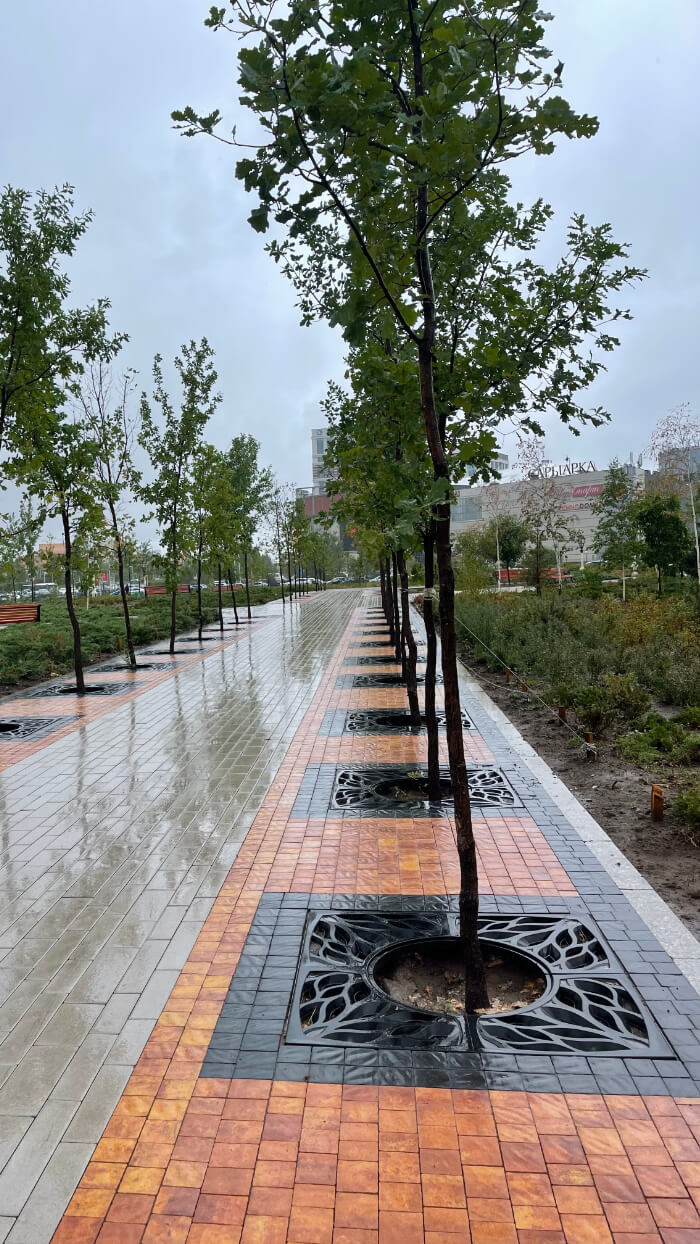 Приствольная решетка для дерева ZKING CRUST 1.2х1.2м Черная в Нижнекамске фото