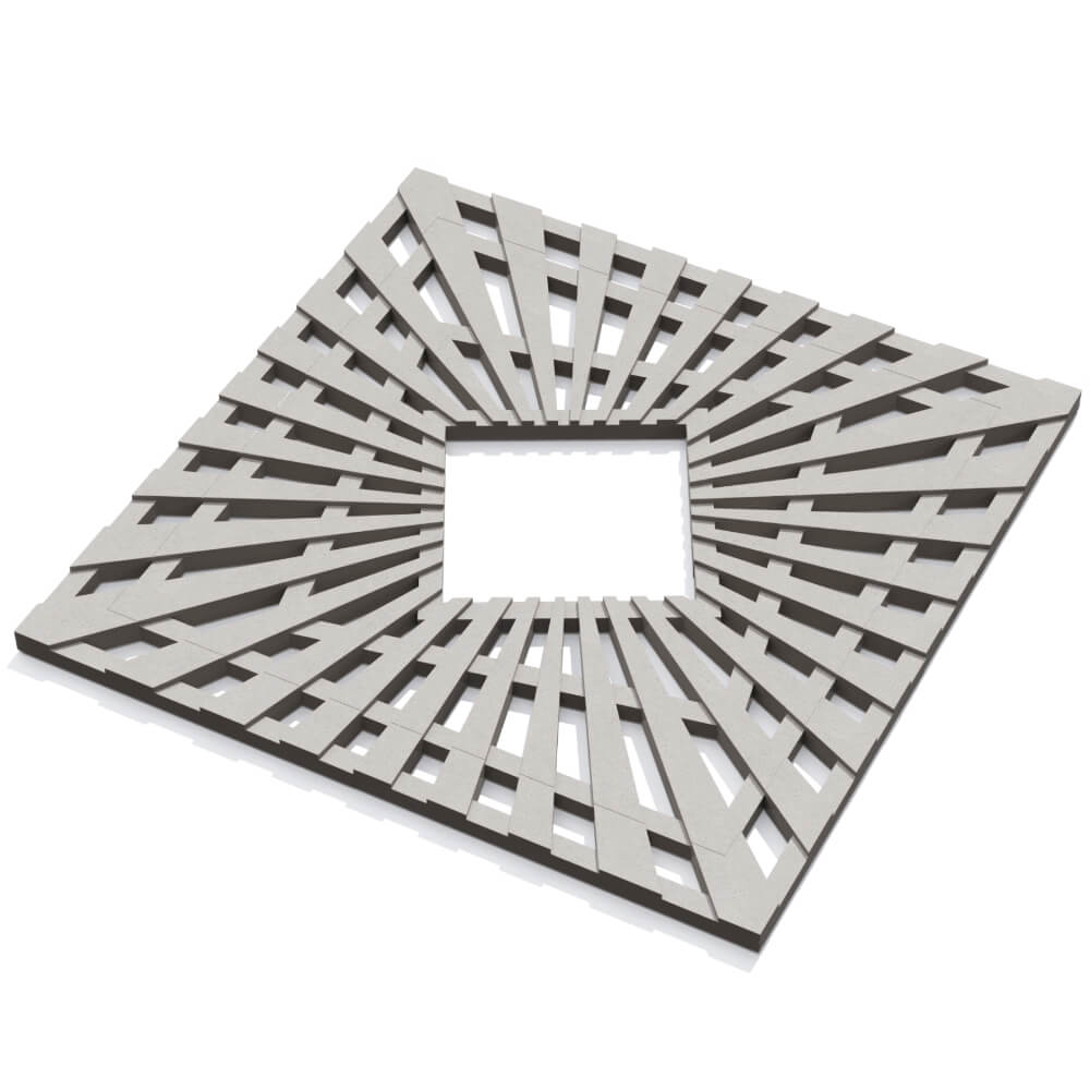 Приствольная решетка для дерева ZKING ATMOSPHERE 1.2х1.2м Бежевая в Нижнекамске фото