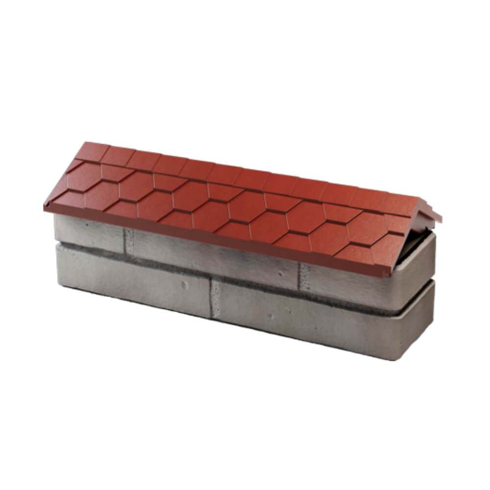 Парапет Zking Эверест Красный с посадкой на 0.5 кирпича (130мм) в Нижнекамске фото