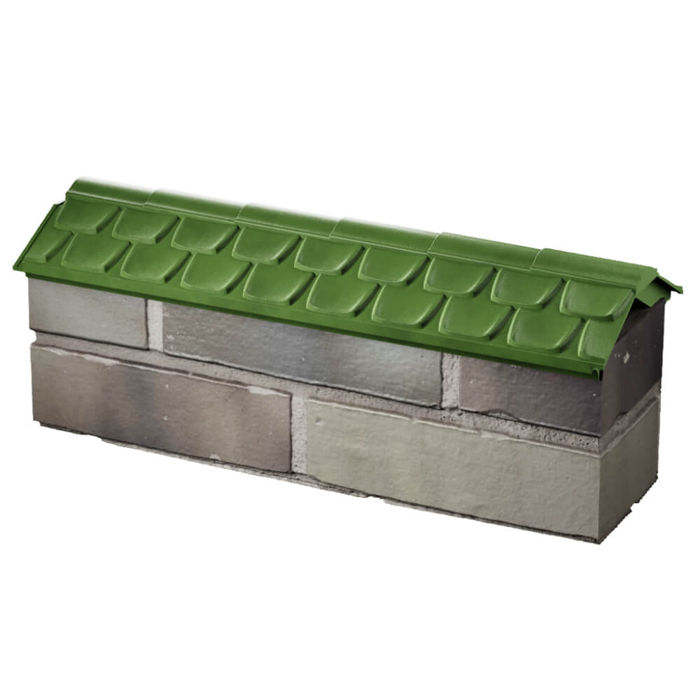 Парапет Zking Эльбрус Зеленый с посадкой на 0.5 кирпича (130мм) в Нижнекамске фото