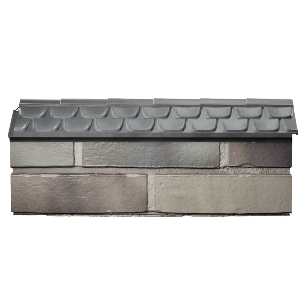 Парапет Zking Эльбрус Серый с посадкой на 0.5 кирпича (130мм) в Нижнекамске фото