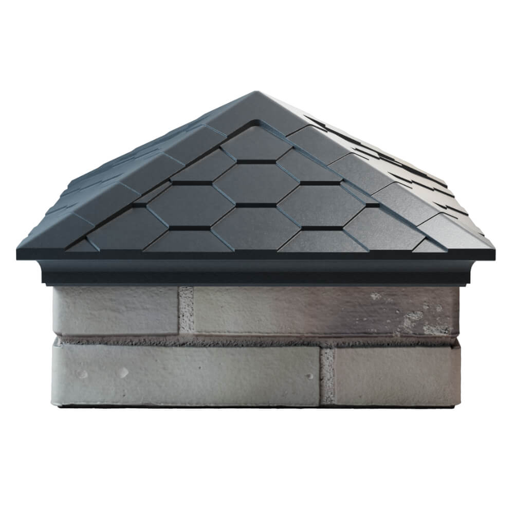 Колпак Zking Эверест Серый на столб 1.5х1.5 кирпича (390х390мм) Нижнекамск фото