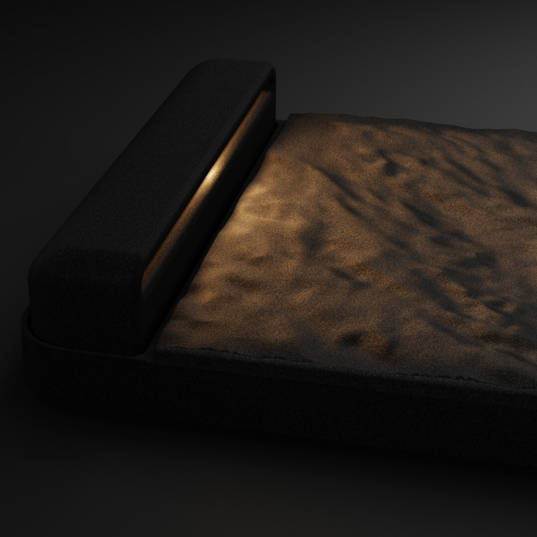 LED Светильник для шаговой плиты STONE Черный Сланец 330х75х98мм Нижнекамск фото