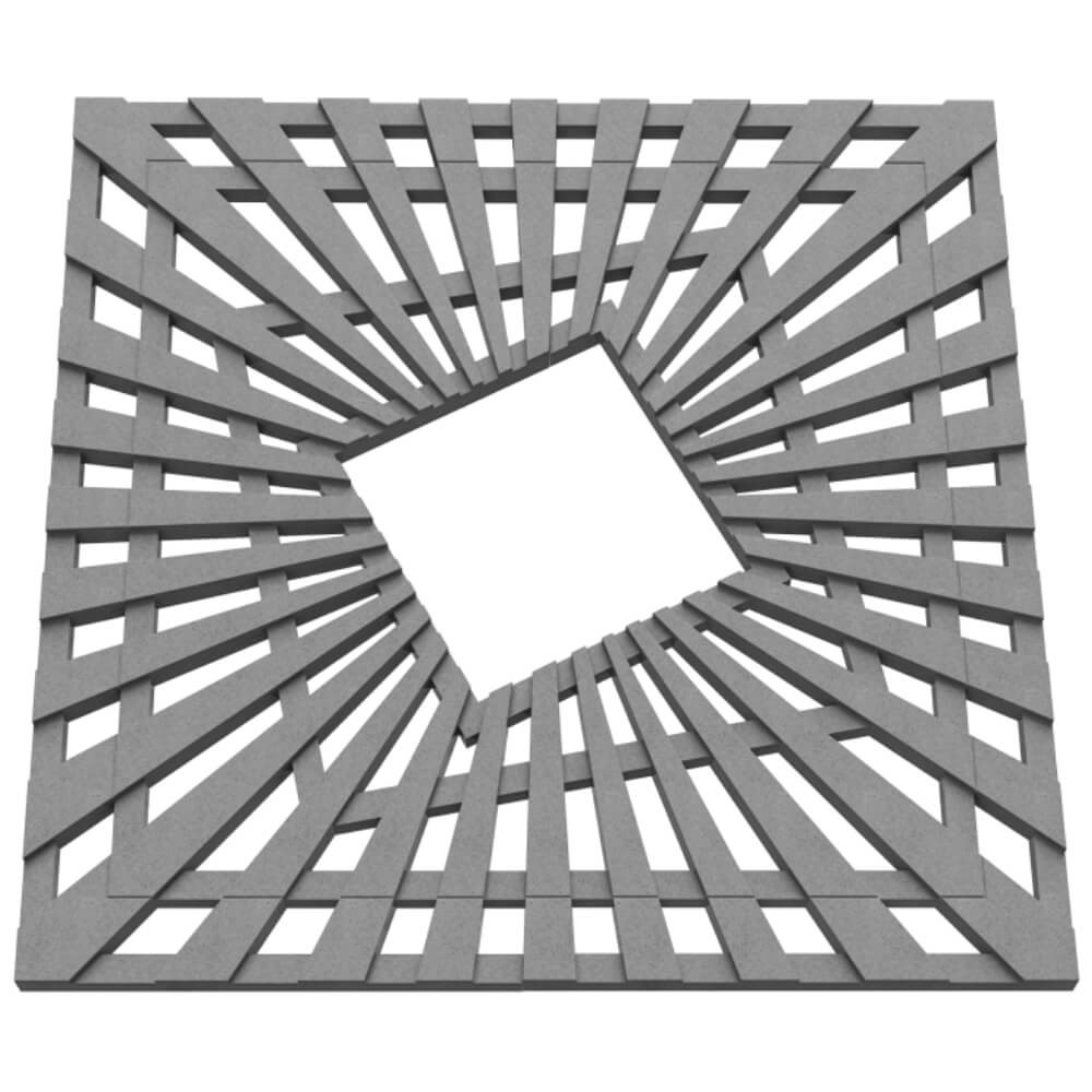 Приствольная решетка для дерева ZKING ATMOSPHERE 1.2х1.2м Серая в Нижнекамске фото