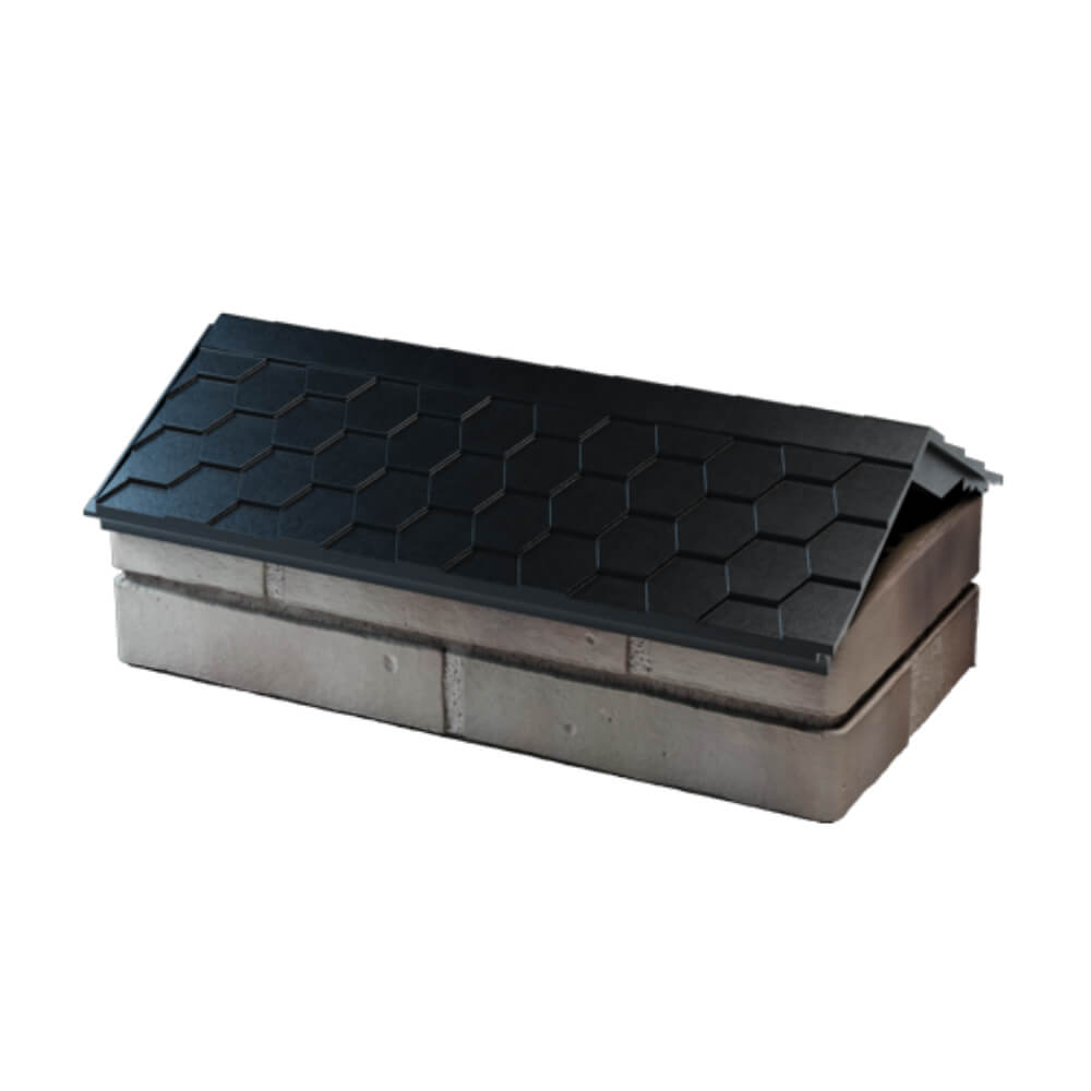 Парапет Zking Эверест Черный с посадкой на 1 кирпич (200/225/255мм) в Нижнекамске фото