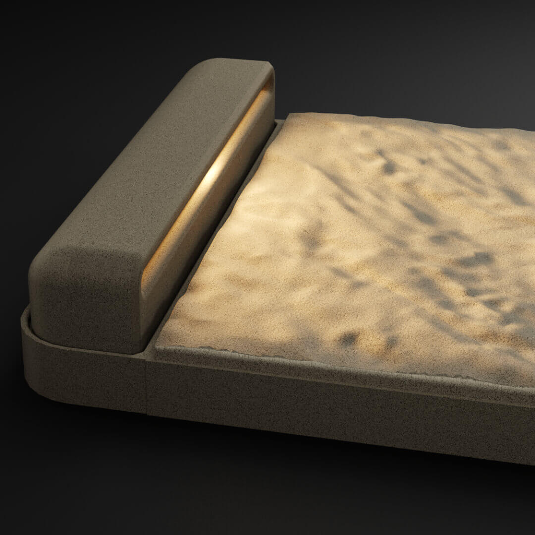 LED Светильник для шаговой плиты STONE Светлая Галька 330х75х98мм Нижнекамск фото