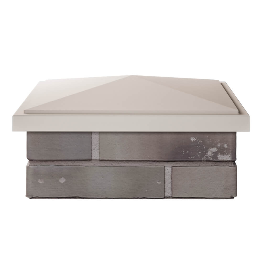 Колпак Zking БонаМоно Бежевый на столб 1.5х1.5 кирпича (385х385, 400х400мм) Нижнекамск фото