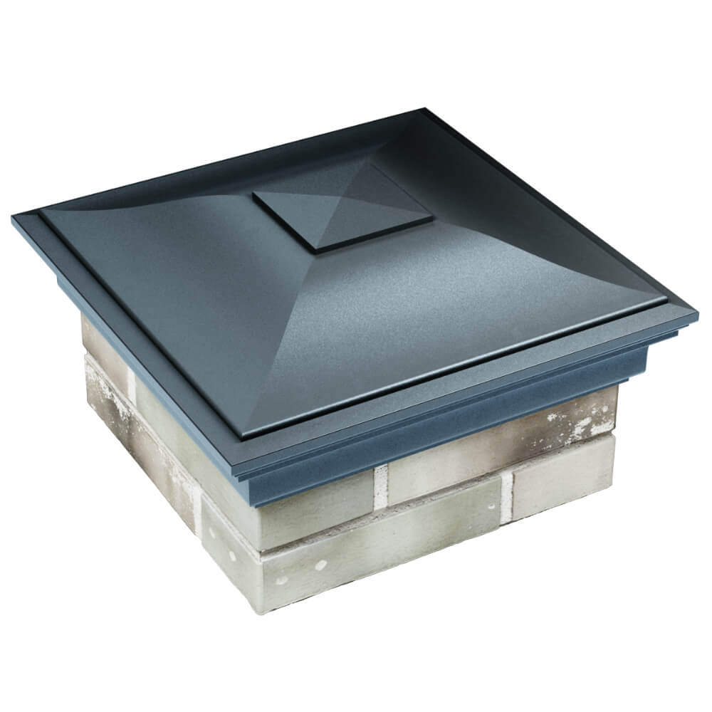 Колпак Zking Монблан Серый на столб 1.5х1.5 кирпича (385х385мм) в Нижнекамске фото