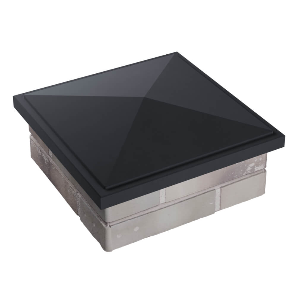 Колпак Zking БонаМоно Серый на столб 1.5х1.5 кирпича (385х385, 400х400мм) в Нижнекамске фото