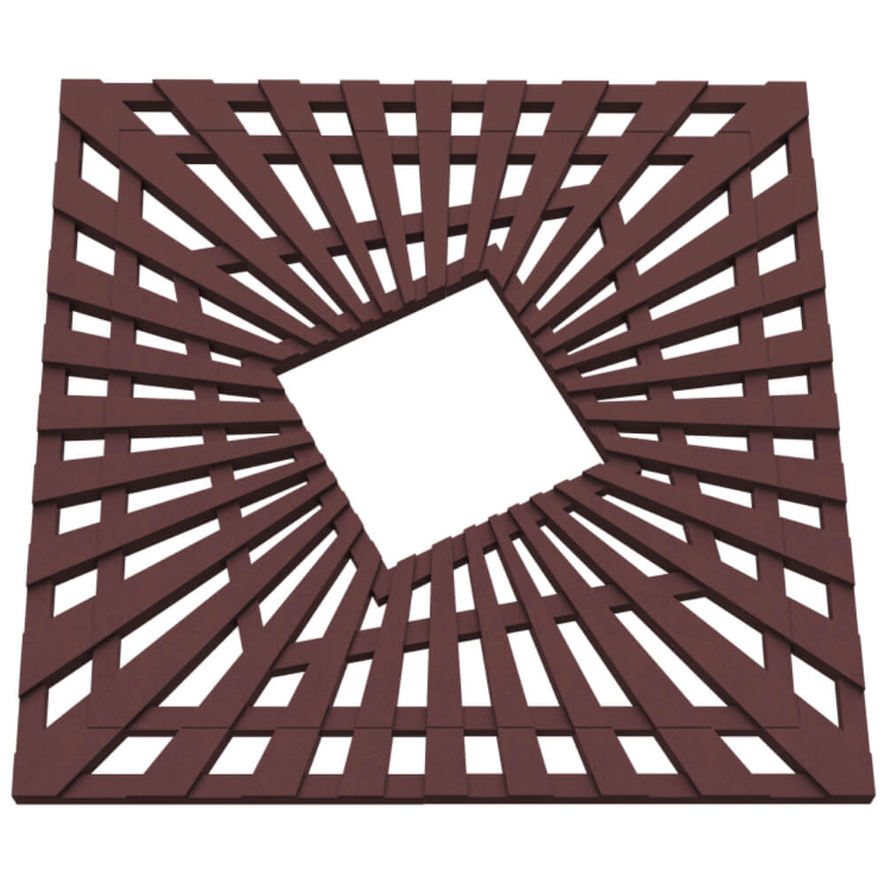 Приствольная решетка для дерева ZKING ATMOSPHERE 1.2х1.2м Коричневая в Нижнекамске фото