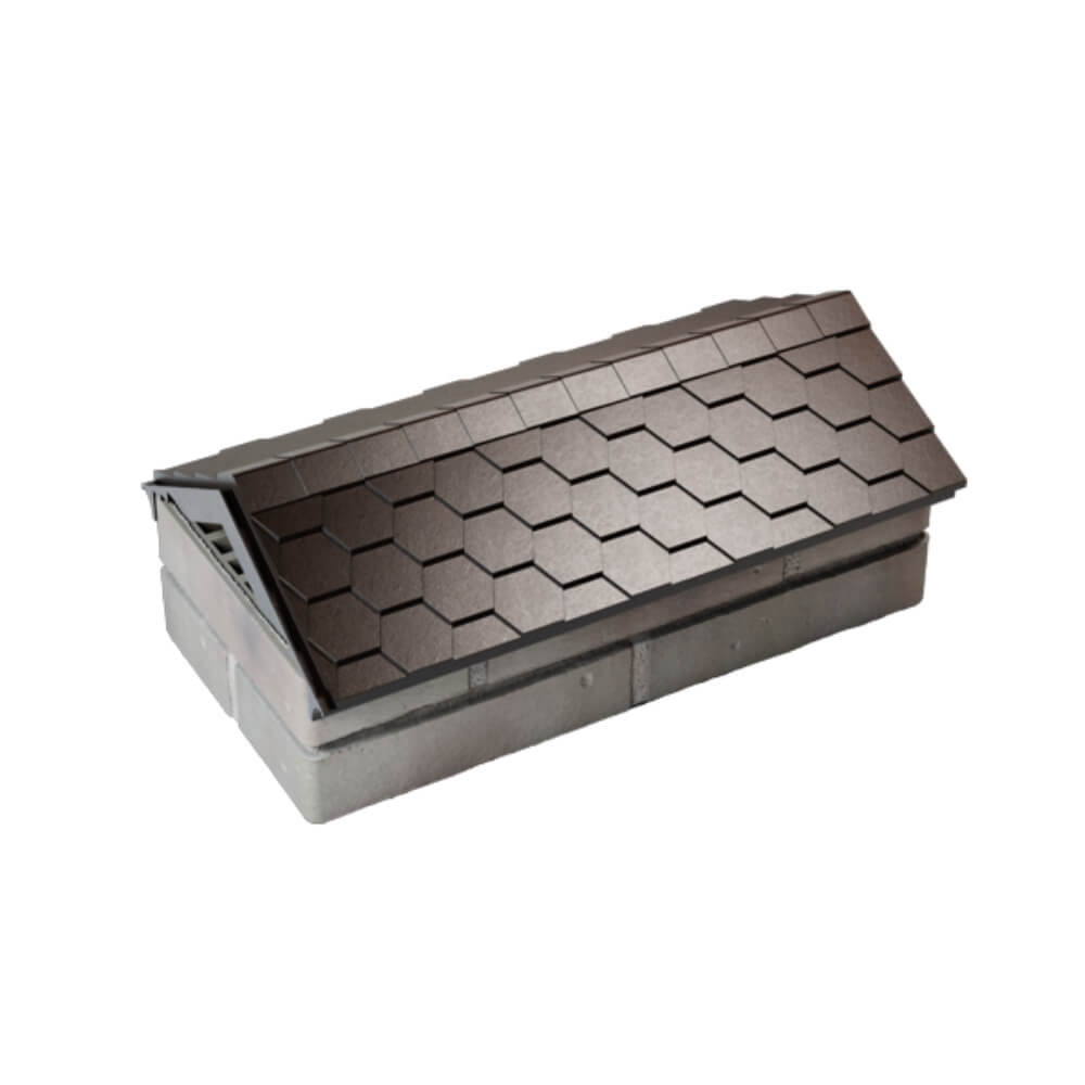 Парапет Zking Эверест Коричневый с посадкой на 1 кирпич (200/225/255мм) в Нижнекамске фото