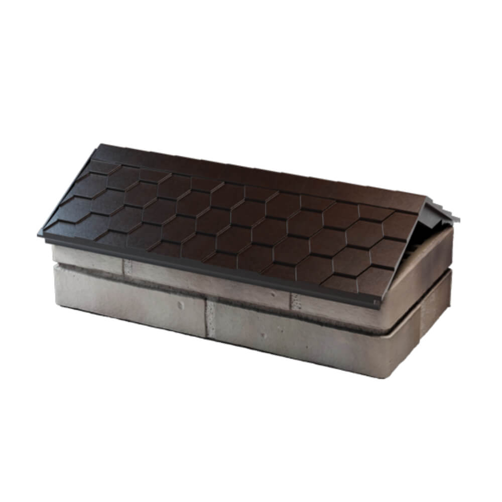 Парапет Zking Эверест Коричневый с посадкой на 1 кирпич (200/225/255мм) в Нижнекамске фото