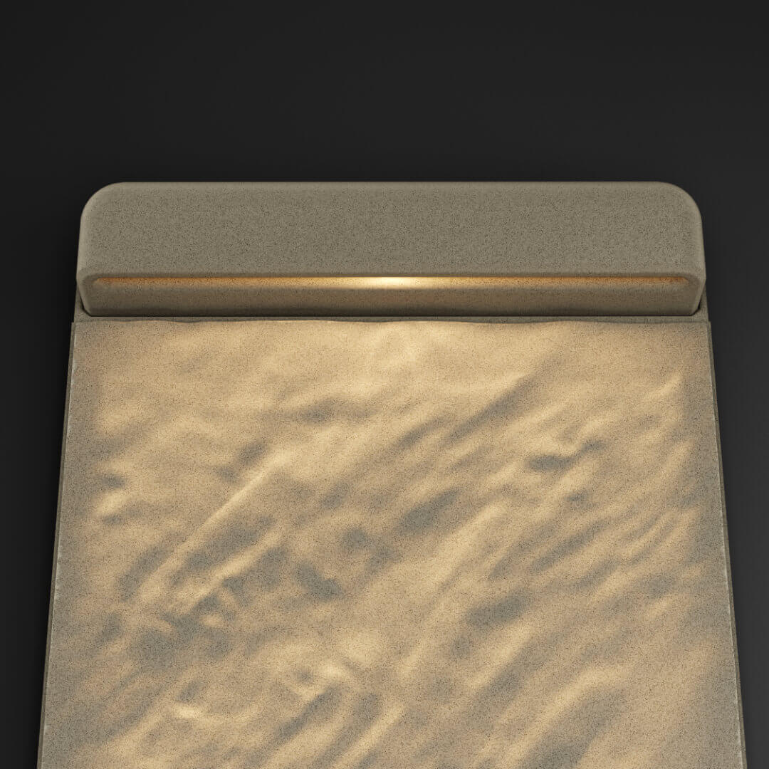 LED Светильник для шаговой плиты STONE Светлая Галька 330х75х98мм в Нижнекамске фото