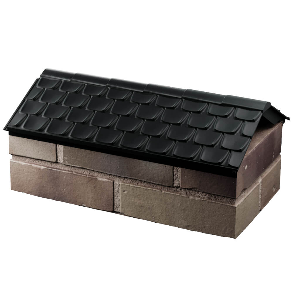 Парапет Zking Эльбрус Черный с посадкой на 1 кирпич (255мм) в Нижнекамске фото