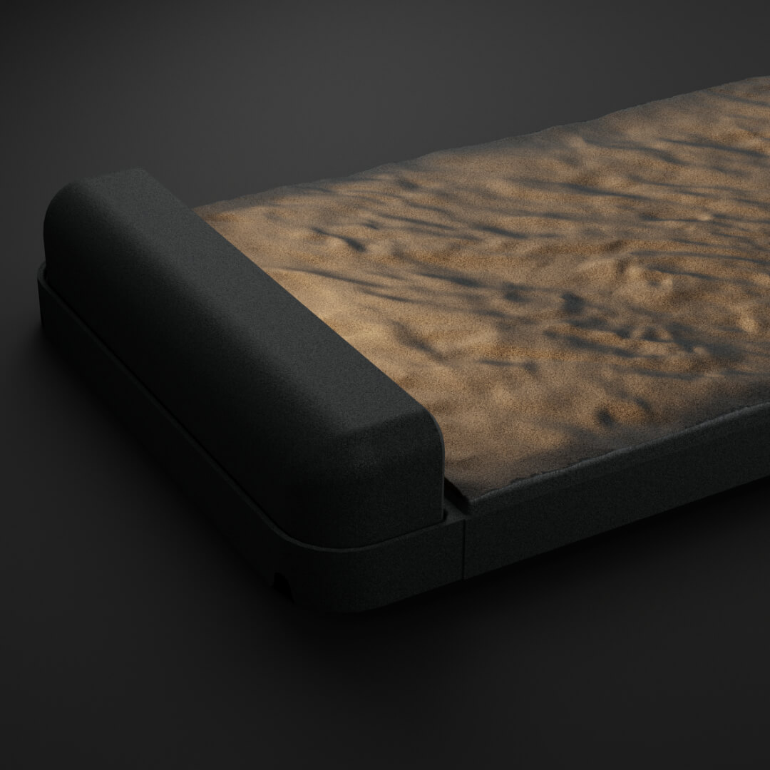 LED Светильник для шаговой плиты STONE Графитовый Серый 330х75х98мм в Нижнекамске фото