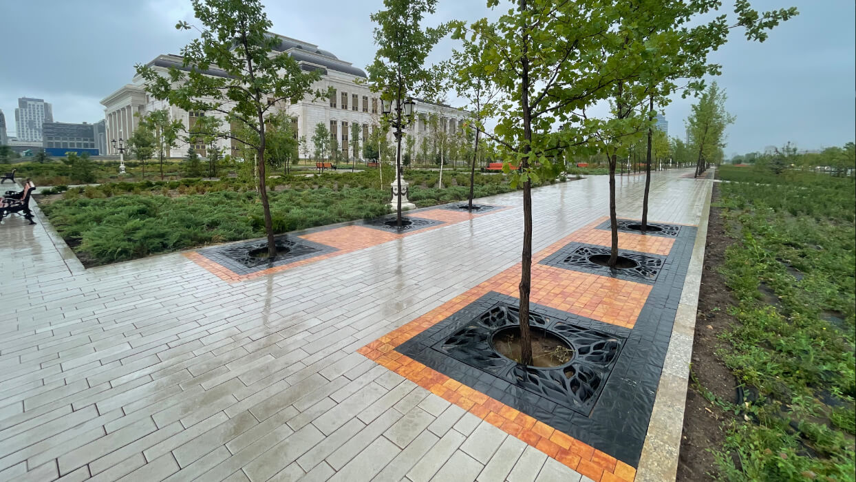 Приствольная решетка для дерева ZKING CRUST 1.2х1.2м Черная в Нижнекамске фото