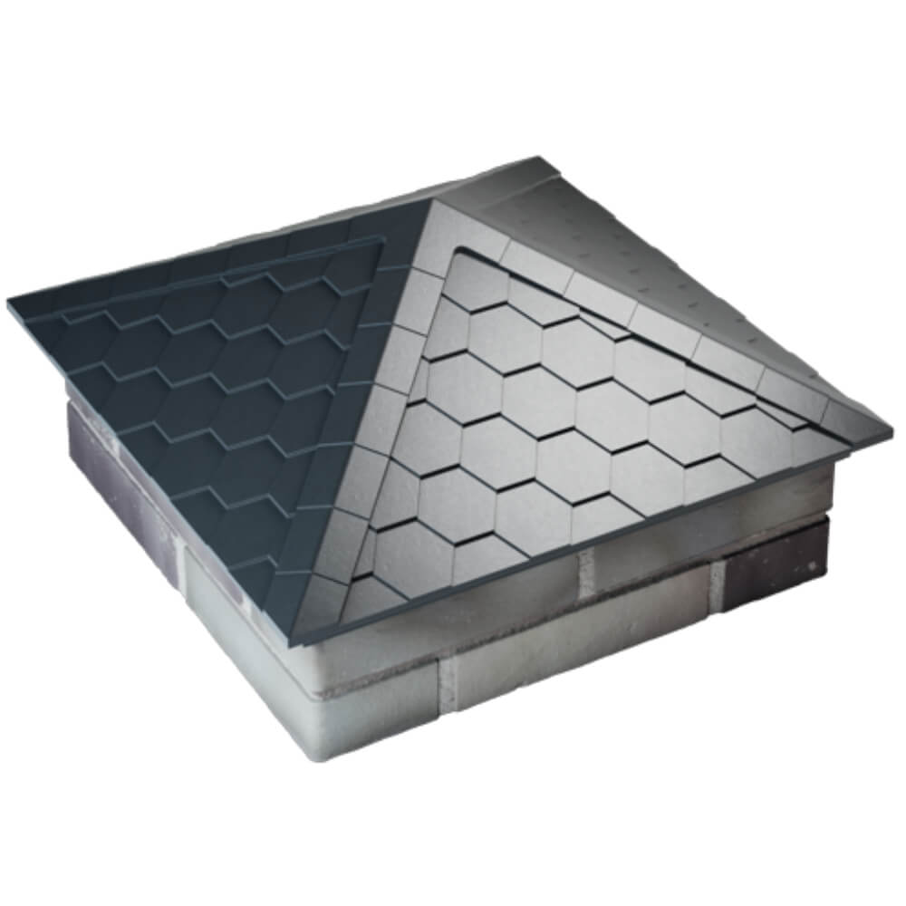 Колпак Zking Эверест Серый на столб 2х2 кирпича (535х535мм) Нижнекамск фото