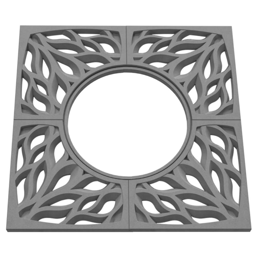 Приствольная решетка для дерева ZKING CRUST 1.2х1.2м Серая в Нижнекамске фото