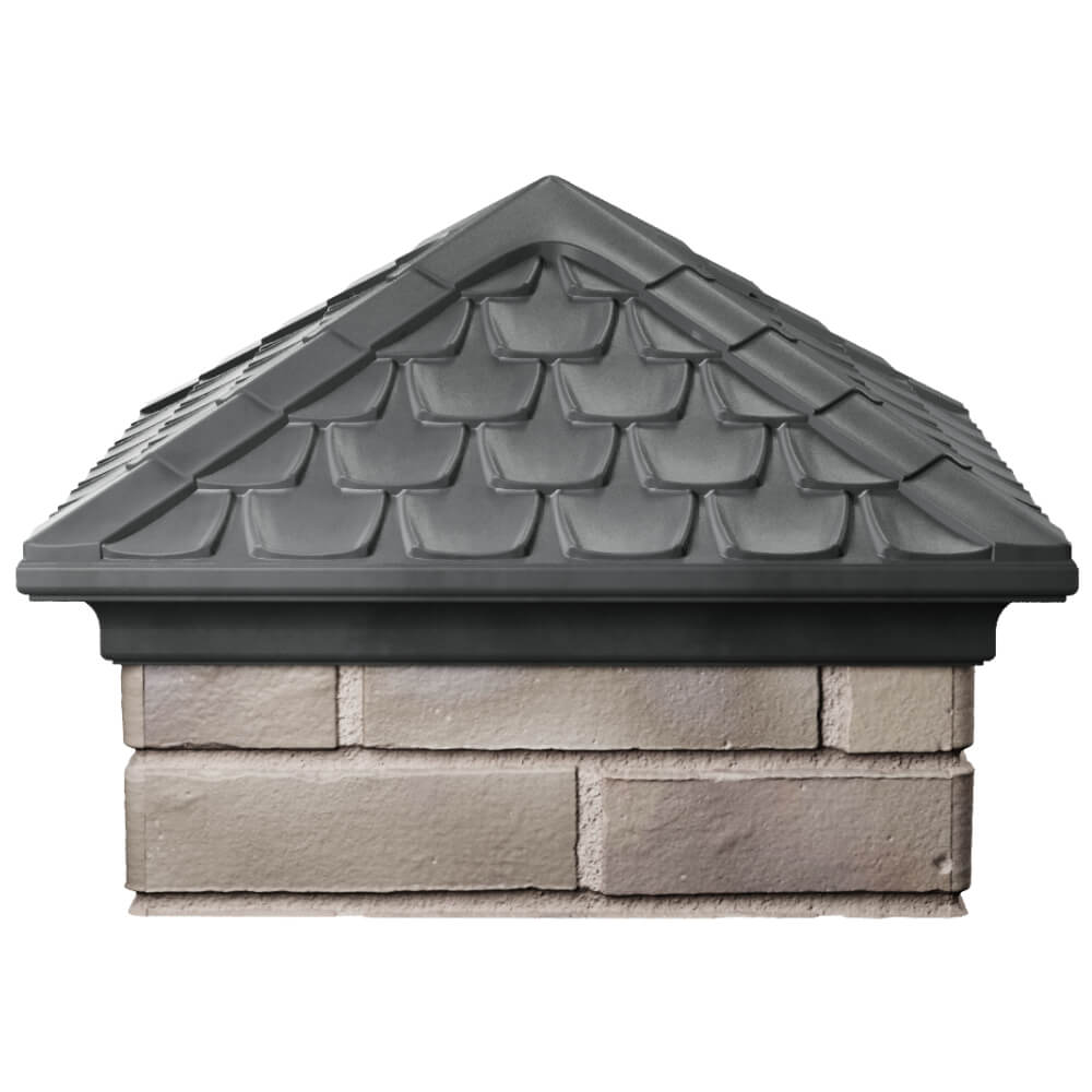 Колпак Zking Эльбрус Серый на столб 1.5х1.5 кирпича (385х385мм) Нижнекамск фото