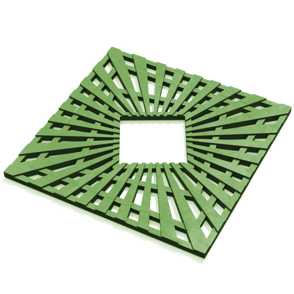 Приствольная решетка для дерева ZKING ATMOSPHERE 1.2х1.2м Зеленая в Нижнекамске фото