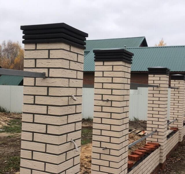 Колпак Zking Бона ХайТек Коричневый на столб 1.5х1.5 кирпича (385х385мм) в Нижнекамске фото