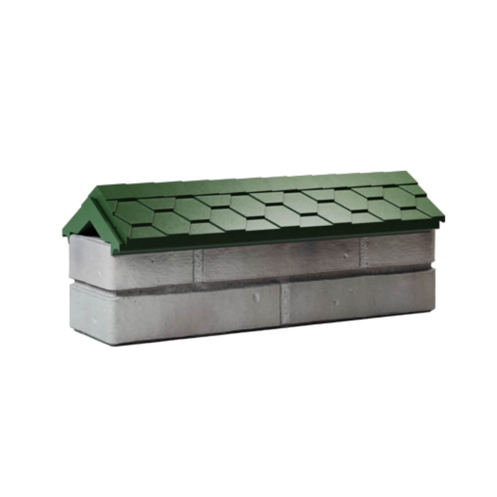 Парапет Zking Эверест Зеленый с посадкой на 0.5 кирпича (130мм) Нижнекамск фото