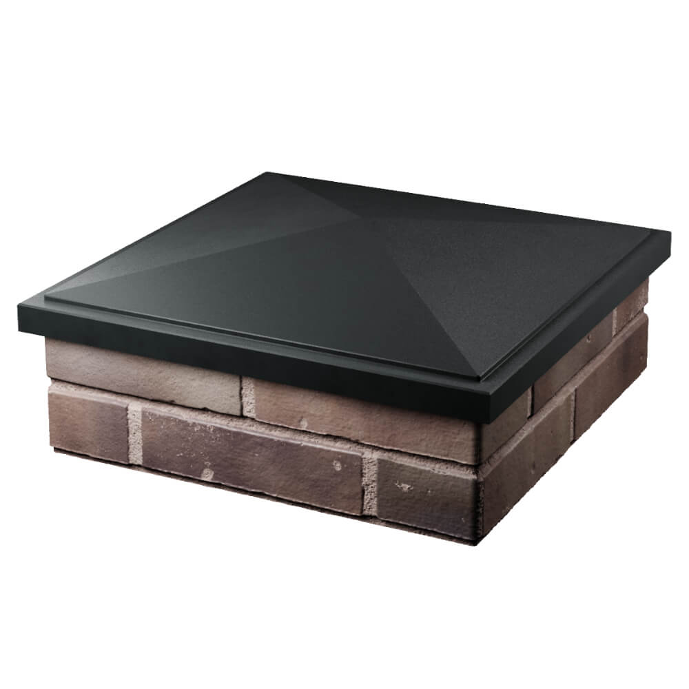 Колпак Zking БонаМоно Черный на столб 2х2 кирпича (515х515, 530х530мм) в Нижнекамске фото