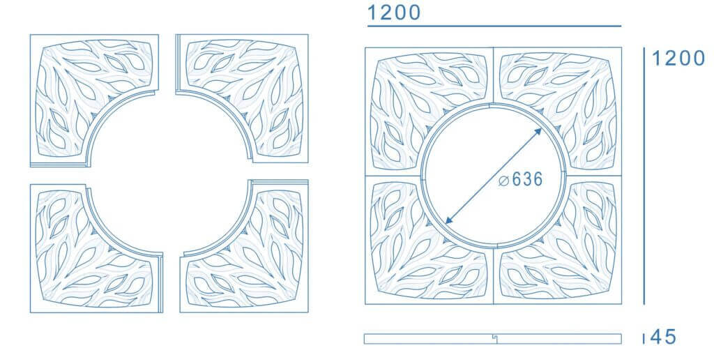 Приствольная решетка для дерева ZKING CRUST 1.2х1.2м Черная в Нижнекамске фото