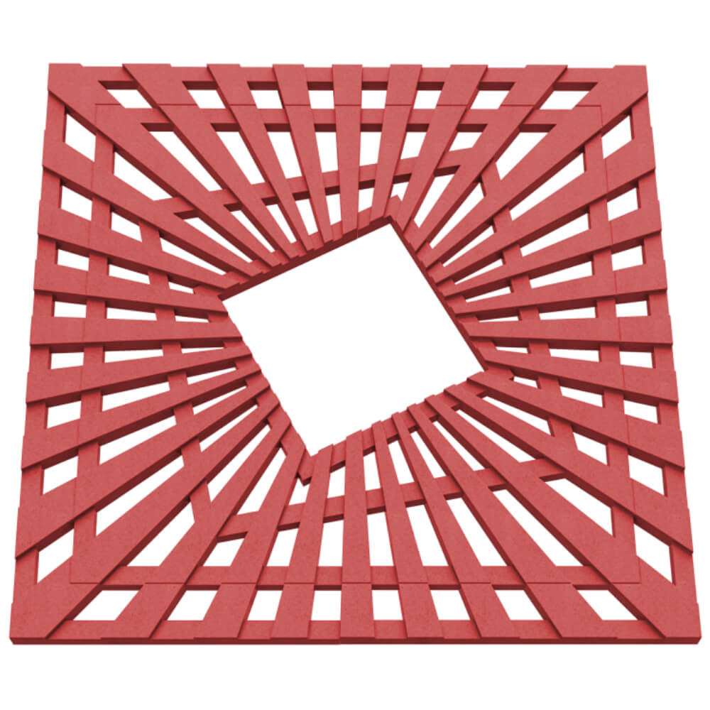 Приствольная решетка для дерева ZKING ATMOSPHERE 1.2х1.2м Красная в Нижнекамске фото