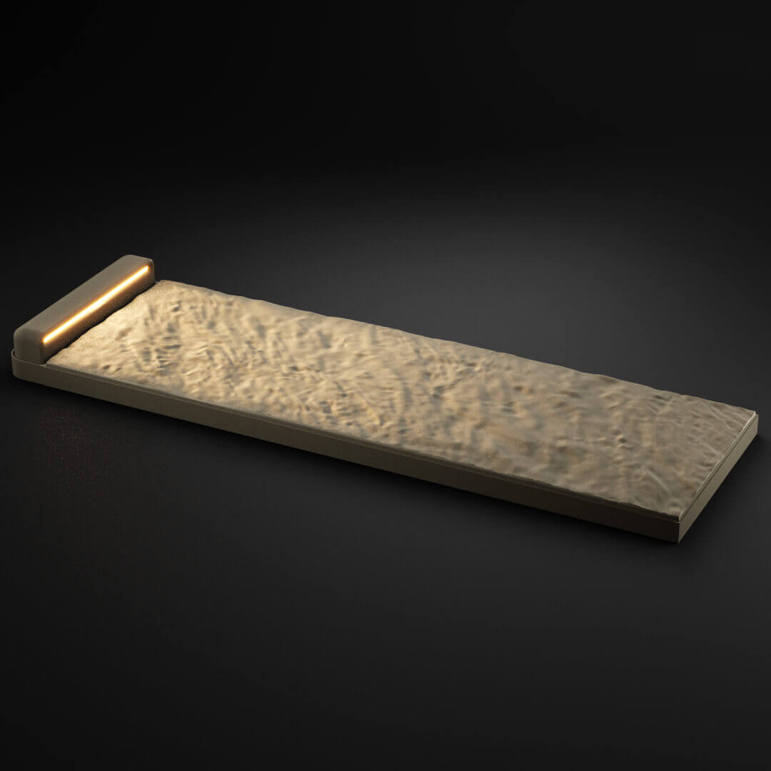 LED Светильник для шаговой плиты STONE Светлая Галька 330х75х98мм в Нижнекамске фото