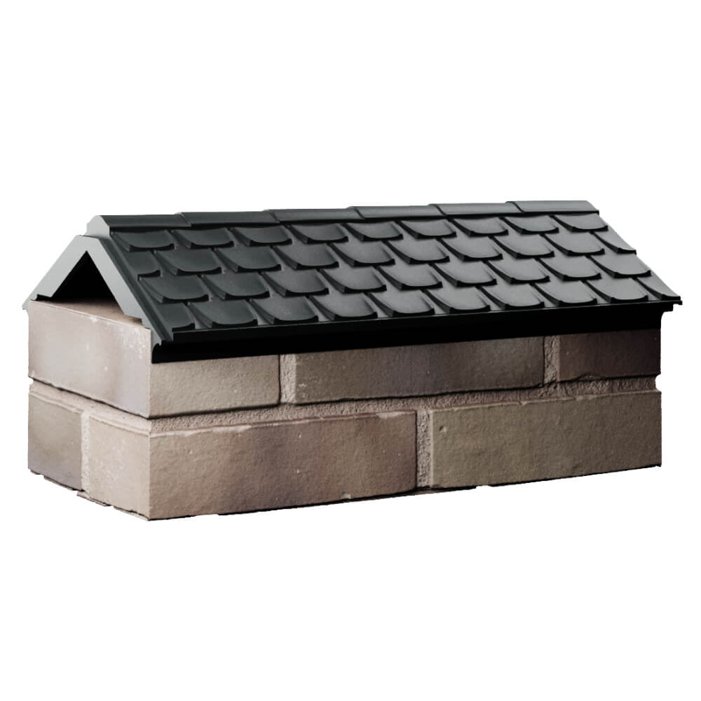 Парапет Zking Эльбрус Черный с посадкой на 1 кирпич (255мм) Нижнекамск фото