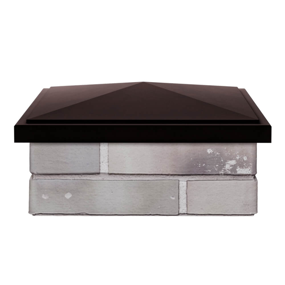 Колпак Zking БонаМоно Коричневый на столб 1.5х1.5 кирпича (385х385, 400х400мм) Нижнекамск фото