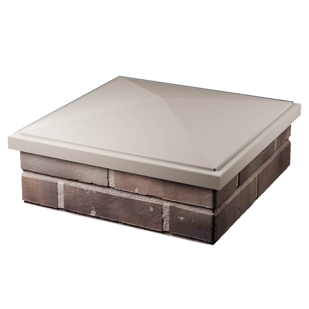 Колпак Zking БонаМоно Бежевый на столб 2х2 кирпича (515х515, 530х530мм) в Нижнекамске фото