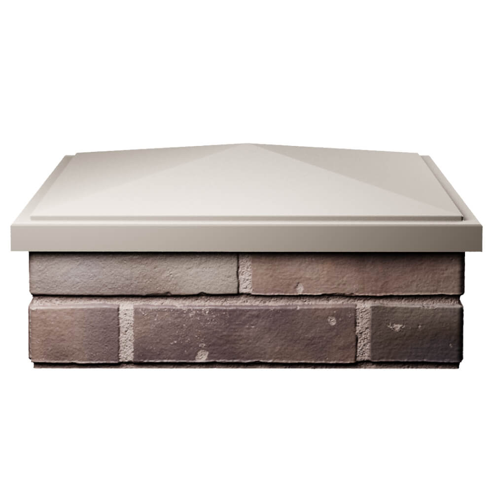 Колпак Zking БонаМоно Бежевый на столб 2х2 кирпича (515х515, 530х530мм) Нижнекамск фото