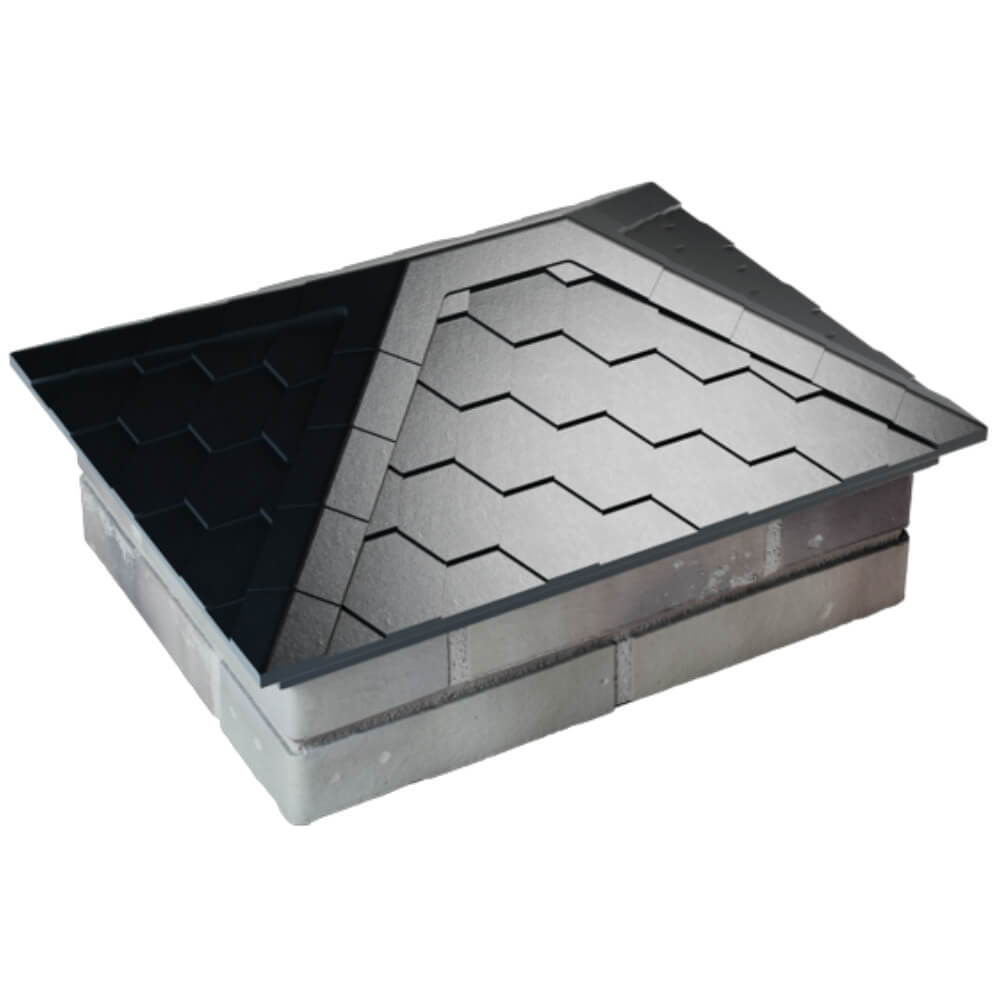 Колпак Zking Эверест Черный на столб 2х1.5 кирпича (520х390мм) Нижнекамск фото