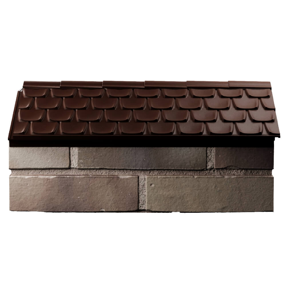 Парапет Zking Эльбрус Коричневый с посадкой на 1 кирпич (255мм) в Нижнекамске фото