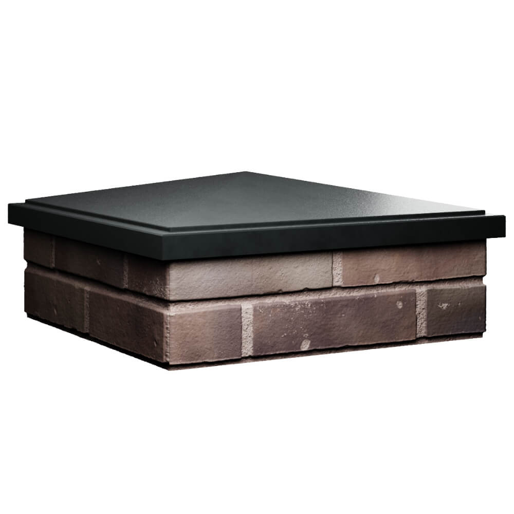 Колпак Zking БонаМоно Черный на столб 2х2 кирпича (515х515, 530х530мм) в Нижнекамске фото