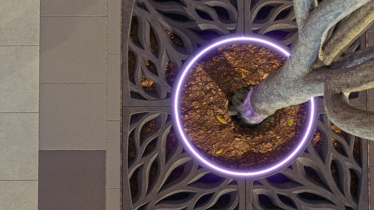 Приствольная решетка для дерева ZKING CRUST 1.2х1.2м Черная в Нижнекамске фото