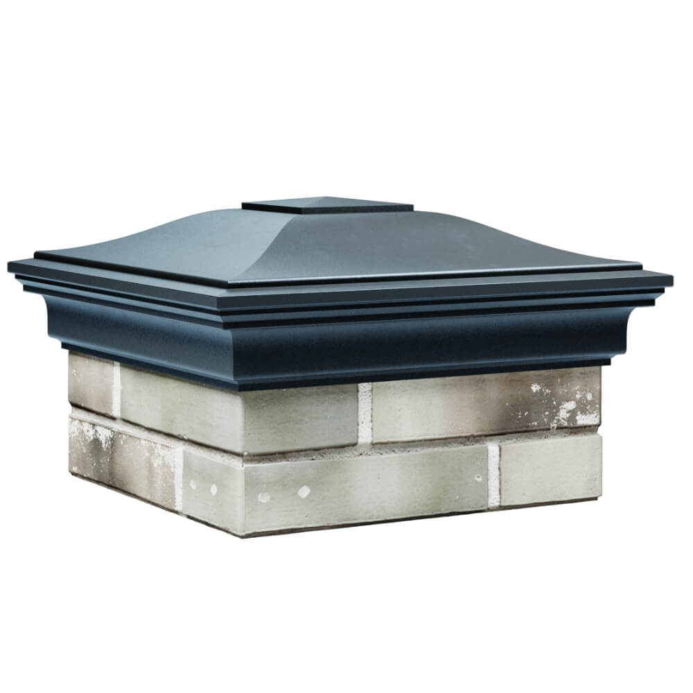 Колпак Zking Монблан Серый на столб 1.5х1.5 кирпича (385х385мм) в Нижнекамске фото