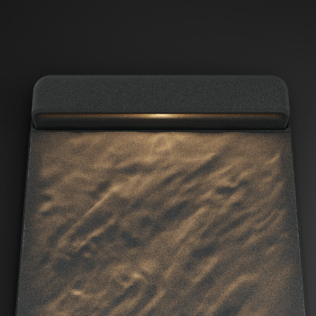 LED Светильник для шаговой плиты STONE Графитовый Серый 330х75х98мм в Нижнекамске фото