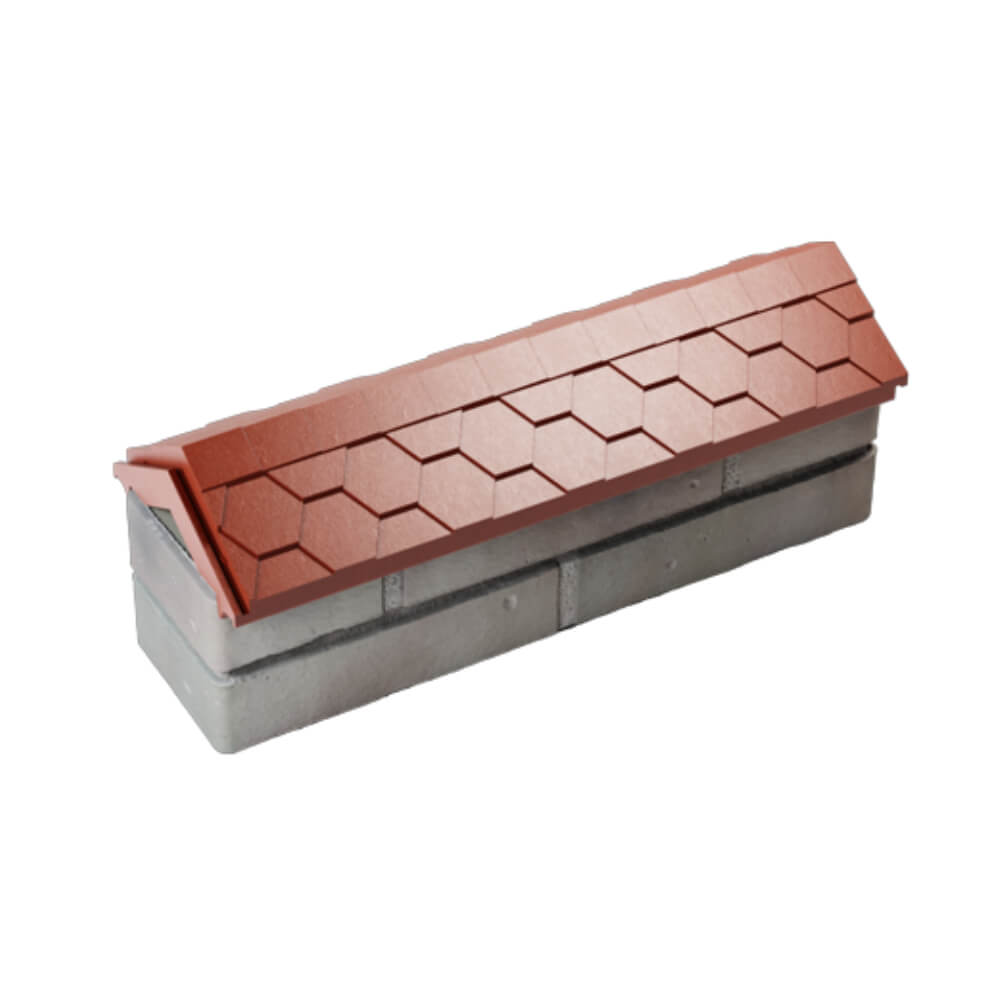 Парапет Zking Эверест Красный с посадкой на 0.5 кирпича (130мм) в Нижнекамске фото