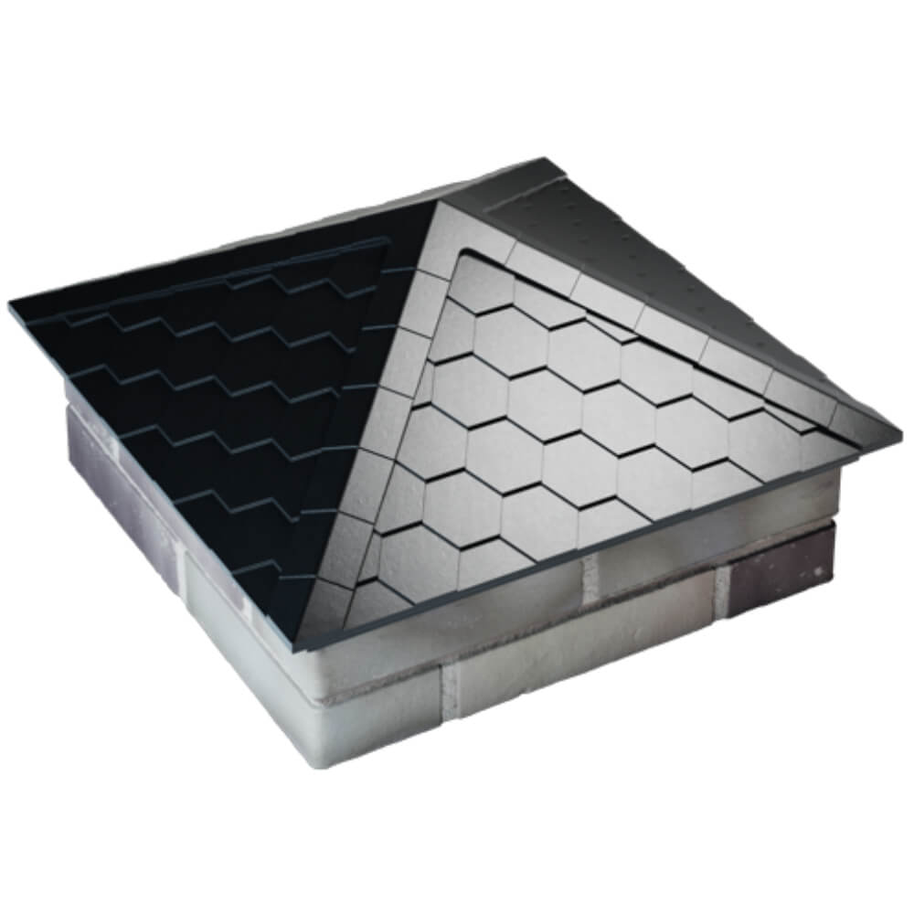 Колпак Zking Эверест Черный на столб 2х2 кирпича (535х535мм) Нижнекамск фото