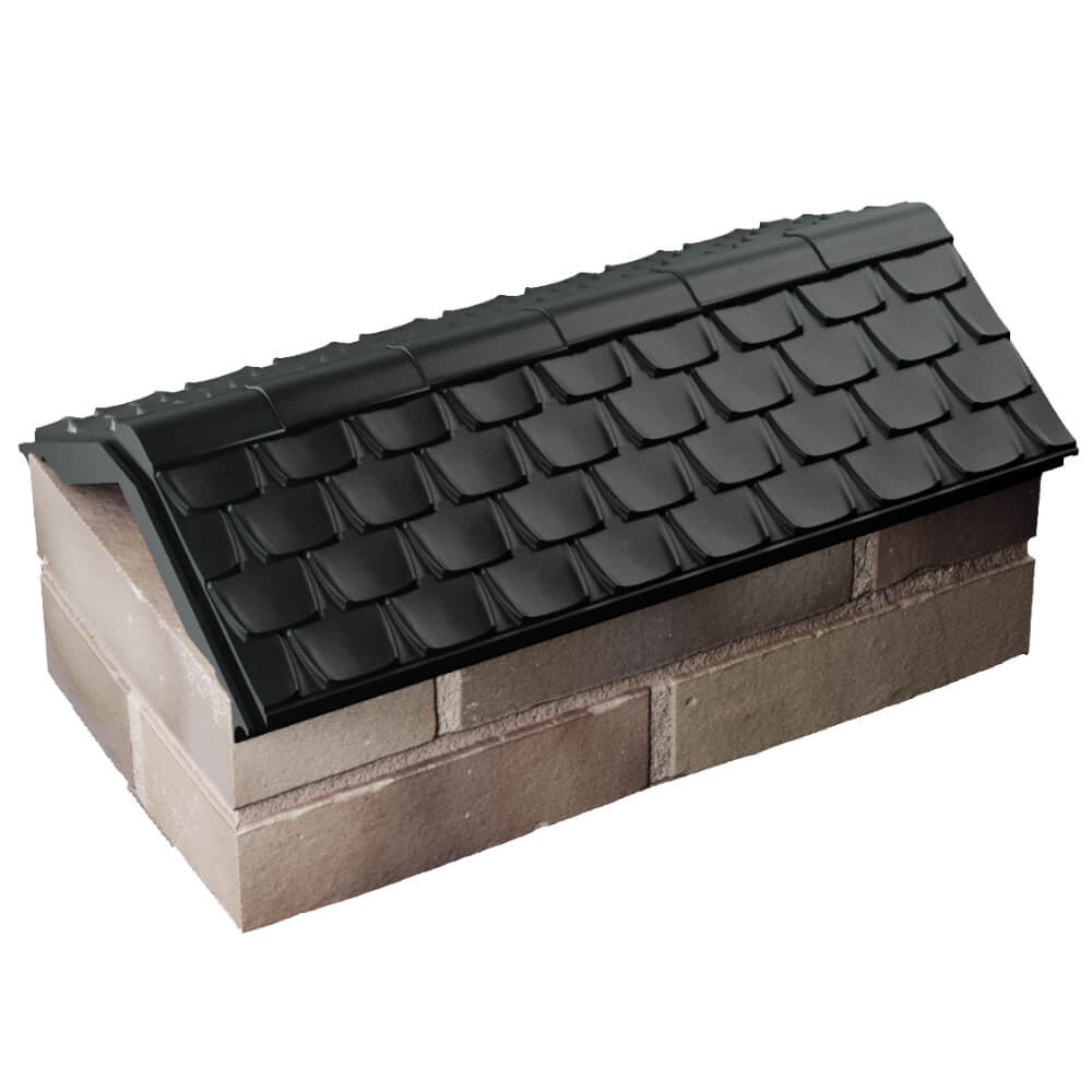 Парапет Zking Эльбрус Черный с посадкой на 1 кирпич (255мм) в Нижнекамске фото