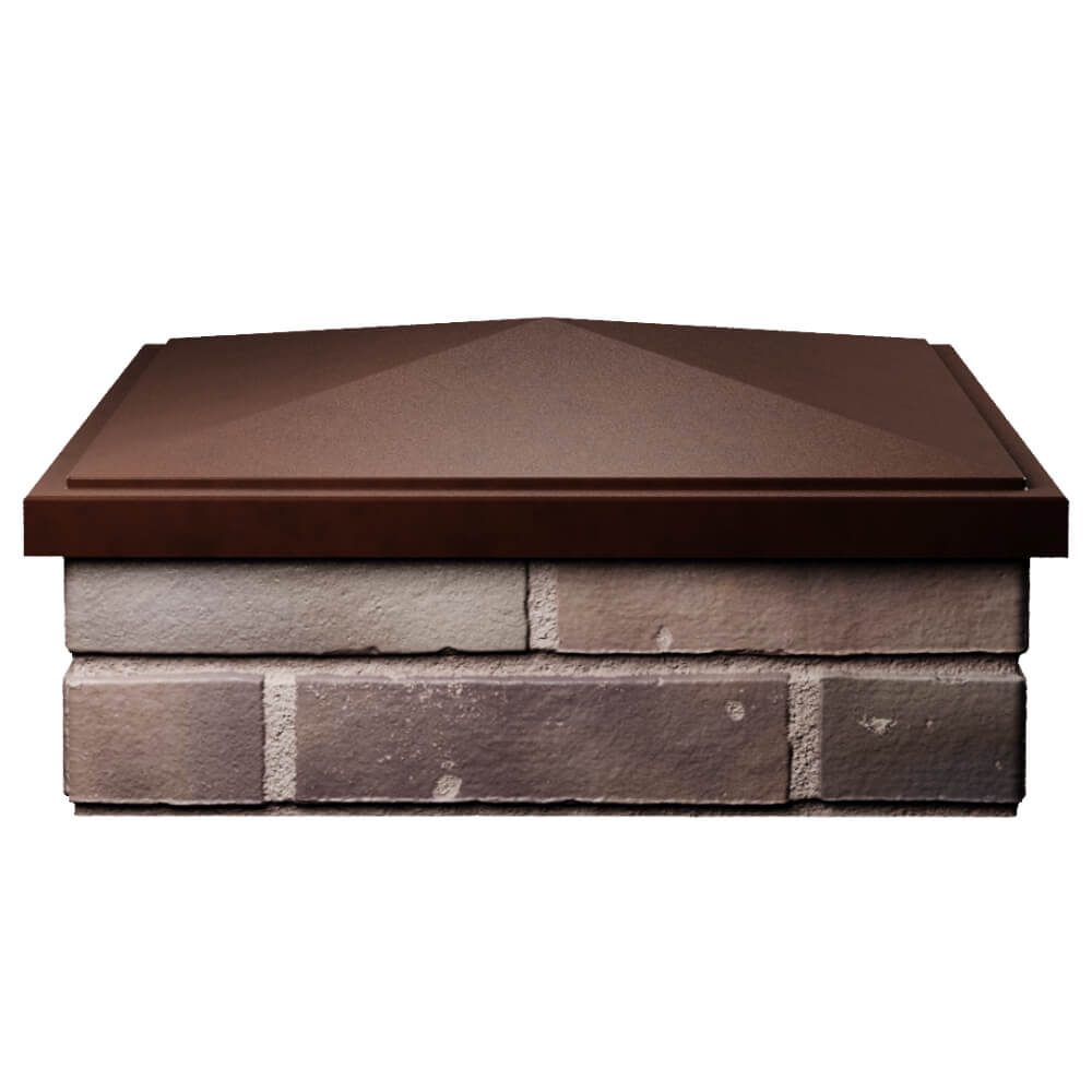 Колпак Zking БонаМоно Коричневый на столб 2х2 кирпича (515х515, 530х530мм) Нижнекамск фото