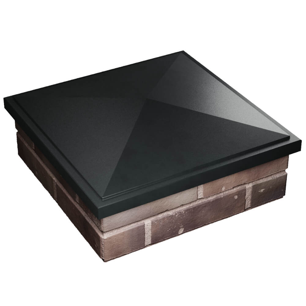 Колпак Zking БонаМоно Черный на столб 2х2 кирпича (515х515, 530х530мм) в Нижнекамске фото