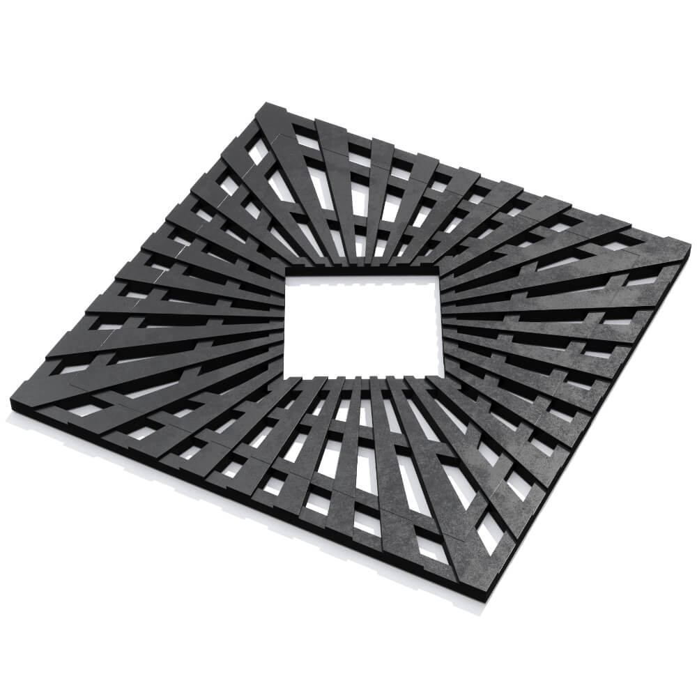 Приствольная решетка для дерева ZKING ATMOSPHERE 1.2х1.2м Черная в Нижнекамске фото