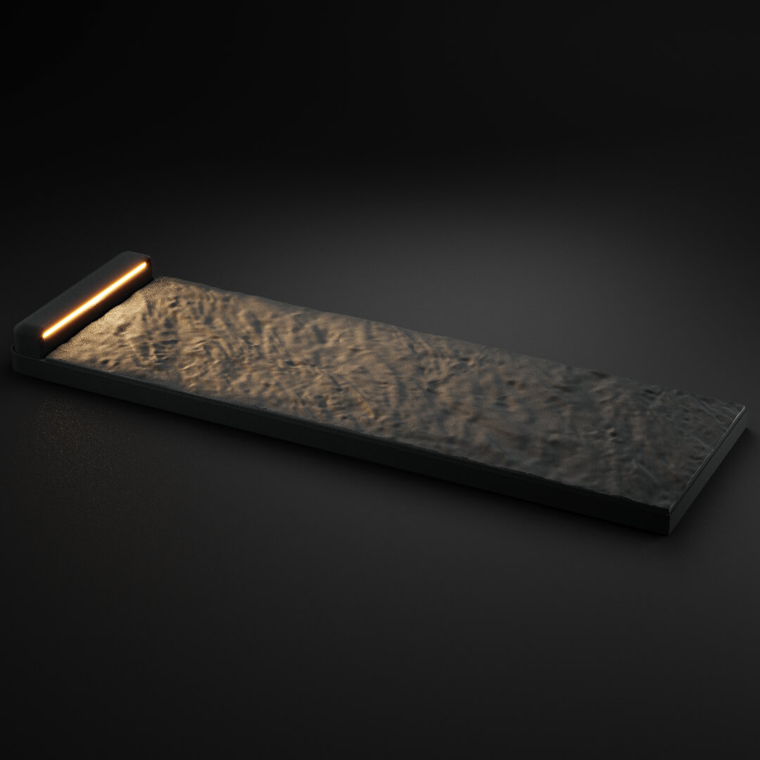 LED Светильник для шаговой плиты STONE Графитовый Серый 330х75х98мм в Нижнекамске фото